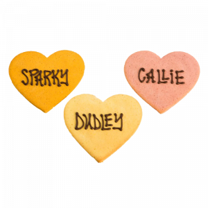 Personalized Heart Cookies